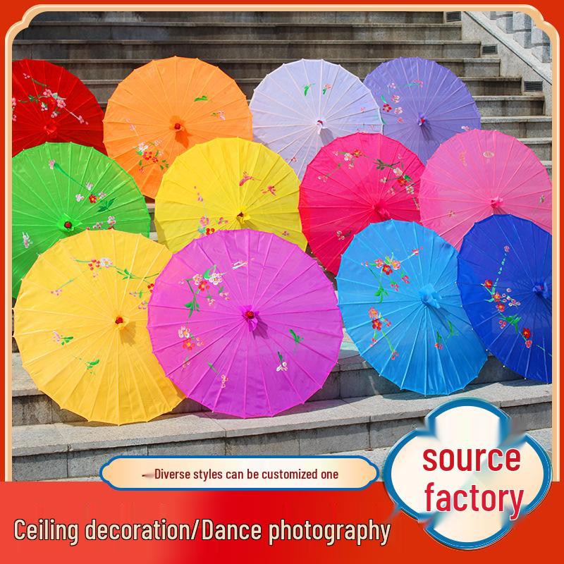 Seidenölpapier-Regenschirm: Antiker Jiangnan-Stil, Verschiedene Größen, Perfekt für Dekoration und Tanz