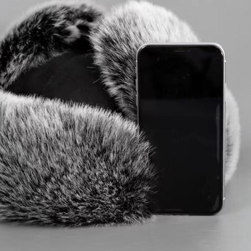 Furry Trapper Hat with Ear Flaps Windproof Winter Hunting Hat Furry Lined Winter Earflaps Hat Cycling Hat for Men Women