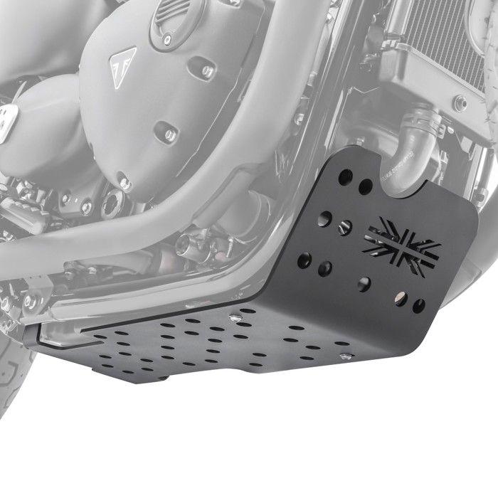 Engine Guard for Triumph Bonneville T120 16-25 Engine Protection Aluminium Noir