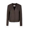 LESS 2026 Spring Collarless Straight-Fit Blazer