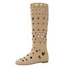 2025 new summer design hollow high boots bohemian style long boots breathable inner height increase cool boots