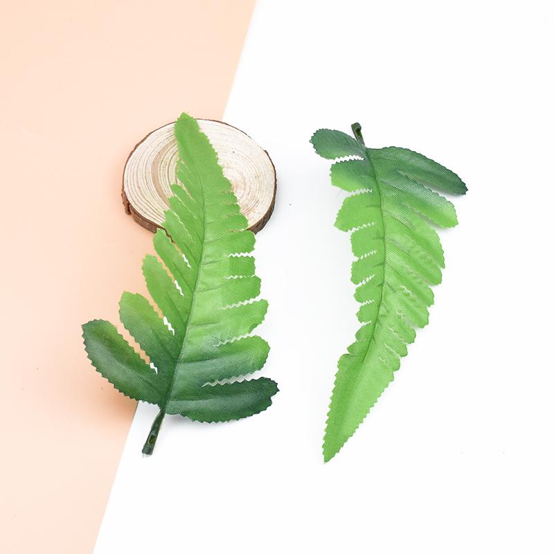 10PCS DIY Decorative Flowers Wreaths Wedding Home Decor Accessories Artificial Plants Silk Leaf Gifts Box Fake Leaves Needlework