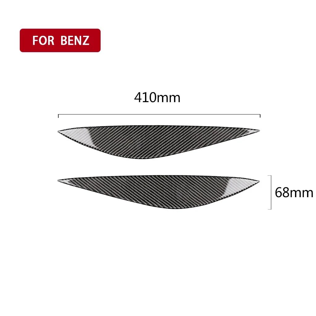 

Автомобильные фары из настоящего углеродного волокна, отделка для бровей и век, подходящие для Mercedes Benz W204 до рестайлинга 2008 2009 2010 11 Автомобильные аксессуары