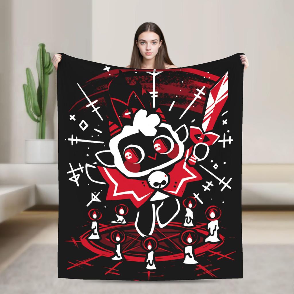 Cult of the Lamb Warm Soft Blankets Picnic Plush Throw Blanket Fashion Home Decor Flannel Bedspread Sofa Bed Cover