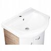 Bathroom cabinet with a free-standing washbasin, oak, 50x86 Tim, with an elongated chrome tap