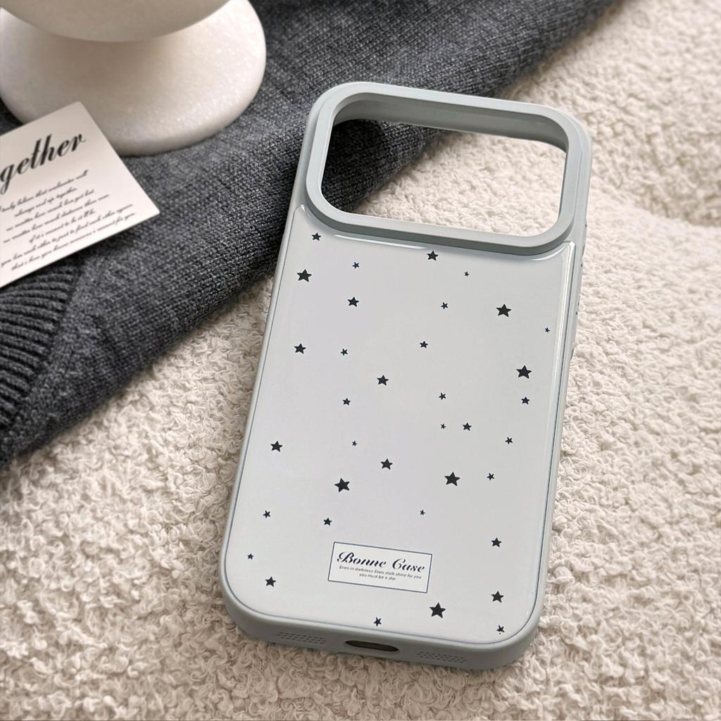 Personalized 17 case suitable for Apple 17 Pro Max, iPhone 16 blue background with stars, 13 simple resin case, 15 Huawei