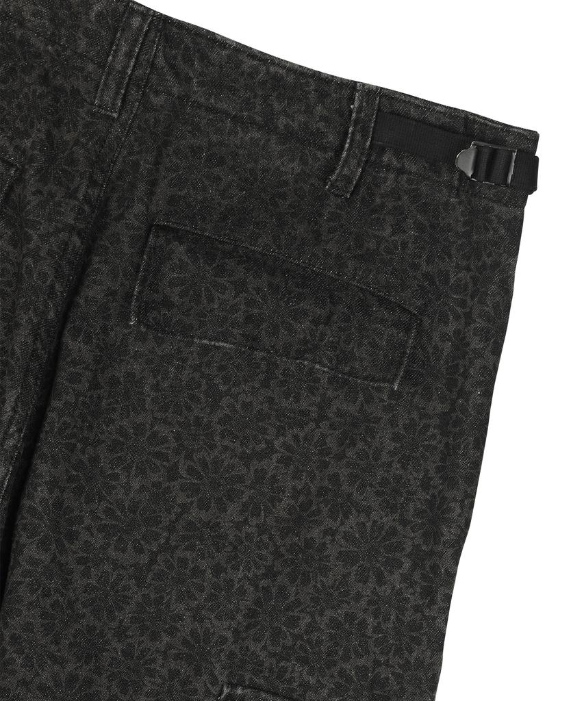 SUNDAY FRUIT MARKET W) Daisy Cargo Denim Pant Charcoal