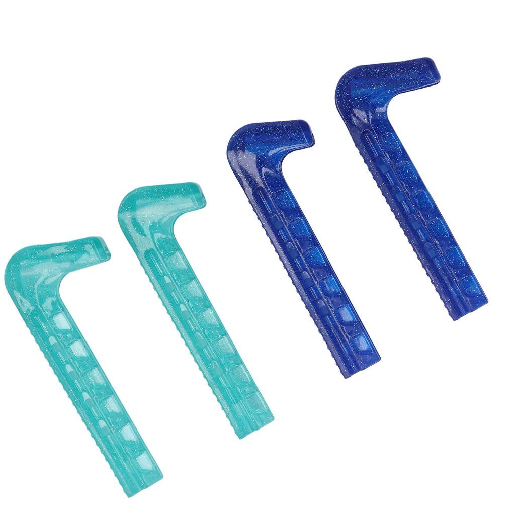 Ice Skate Guard Double Color Hard Plastic Cuttable Ice Skate Blade Cover for   Skate