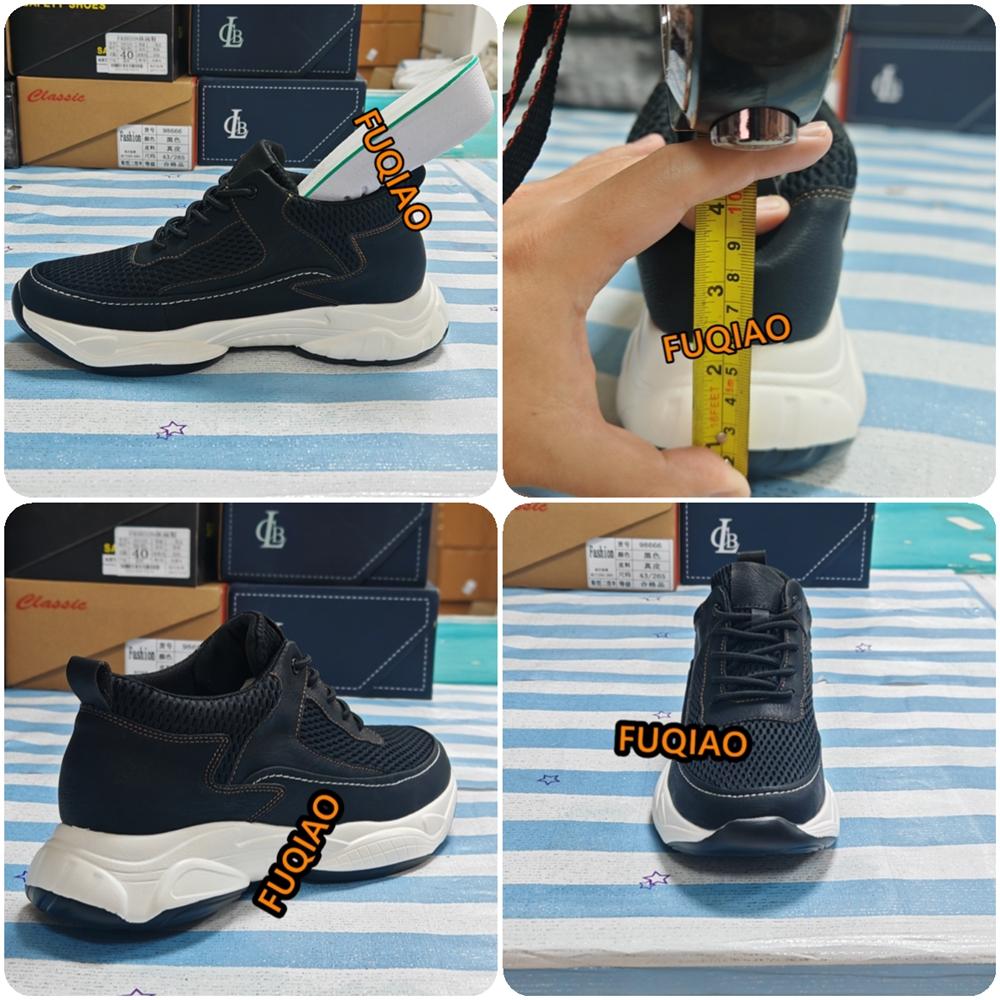 Summer Lift Men Sneakers Elevator Shoes Hidden Heels Breathable Heightening Shoes Increase Insole 8CM Sports Casual Height Shoes