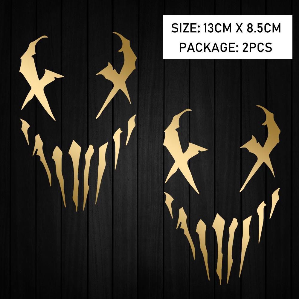 Motocyklové nálepky Reflexní nálepka na auto Vzor ďábla Nálepky Dekorace Moto Karoserie Čelní sklo Helma Pro Honda CB650R XADV