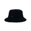 Poesiedame PEBBLE FUR BUCKET HAT IN BLACK