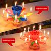 Musical Rotating Lotus Birthday Cake Candle - Sings & Blooms, Perfect for Kids & Celebrations