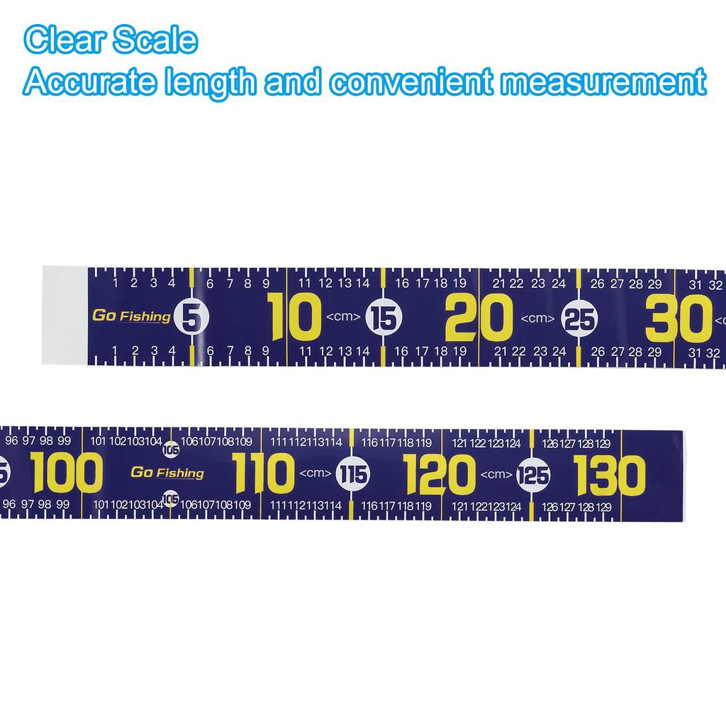 PATIKIL Adhesive Fish Waterproof Fish Measuring Tape Sticker Tape for Fishing and Navy Blue 3-Pack 51" Ruler, Boats, Kayaks, Workbenches,