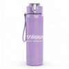 1PC Fastwreck faint band text print 750ml colorful plastic sports water bottle leakproof pop lid with straw for outdoor office home use