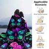 1pc Butterfly Printing Lightweight Flannel Blanket, Comfortable and Warm Blanket,  Sofa Bed and Couch Office, Suitable for Gift Blankets