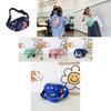 Stylish Children's Canvas Crossbody Bag With Adorable Cartoon Dinosaur Design