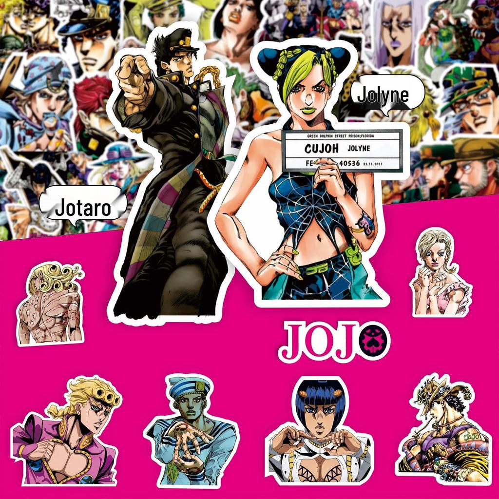 Nálepky JOJO's Bizarre Adventure: Stardust Crusaders, Diamond is Unbreakable, Steel Ball Run Anime Deník DIY Zboží