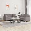 VidaXL 2-piece Sofa Set with Taupe Fabric Cushions 3202109