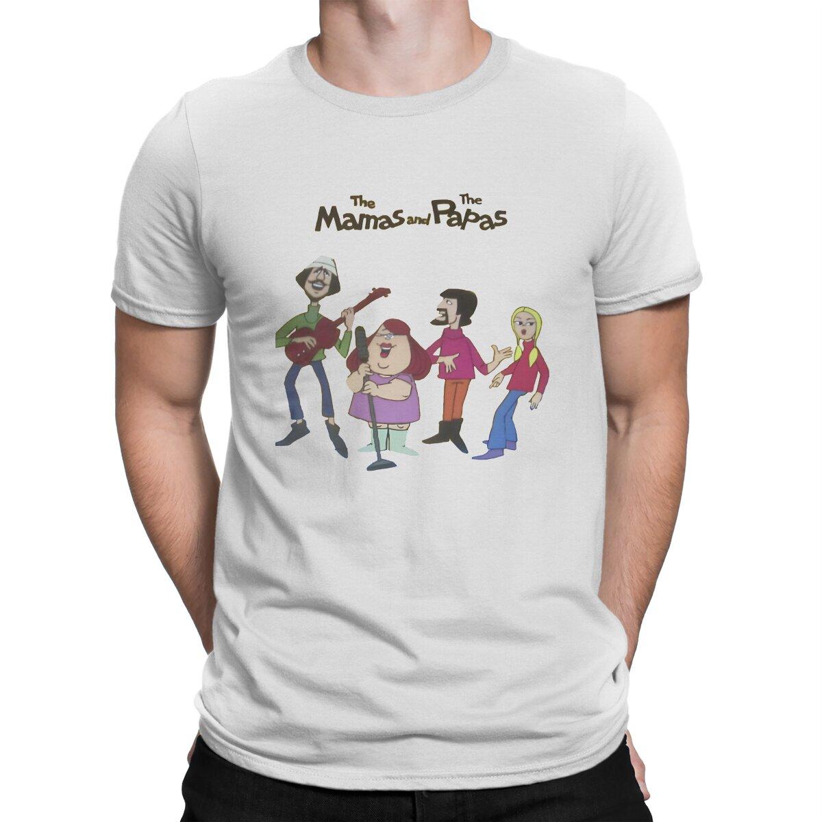 

Men s Mamas And Papas T Shirt Woodstock 1969 Cotton Clothes Funny Short Sleeve Crew Neck Tees Printed T-Shirts S