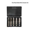 Titanium-Plated Screw Extractor Set with Dual-Headed Screwdriver