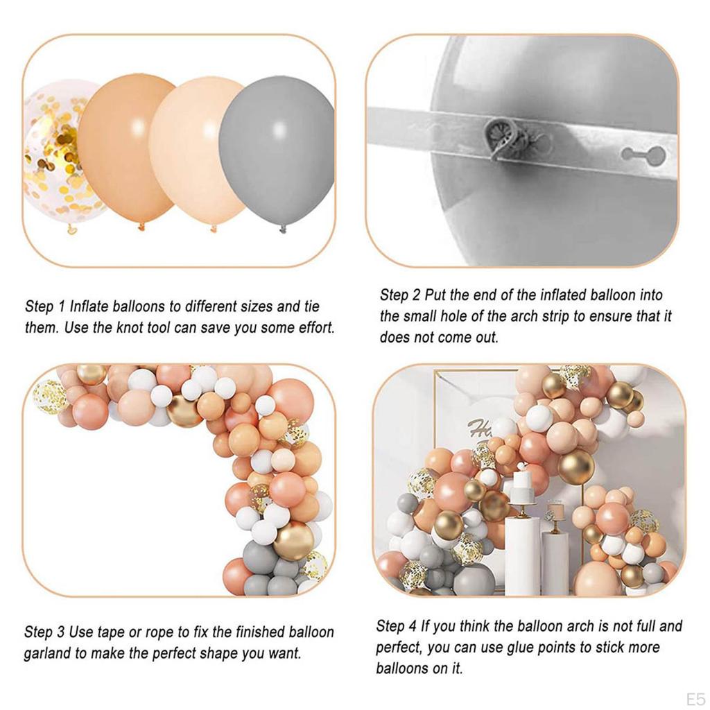 Balloons Arch Garland Kit with Confetti for Birthday Decor