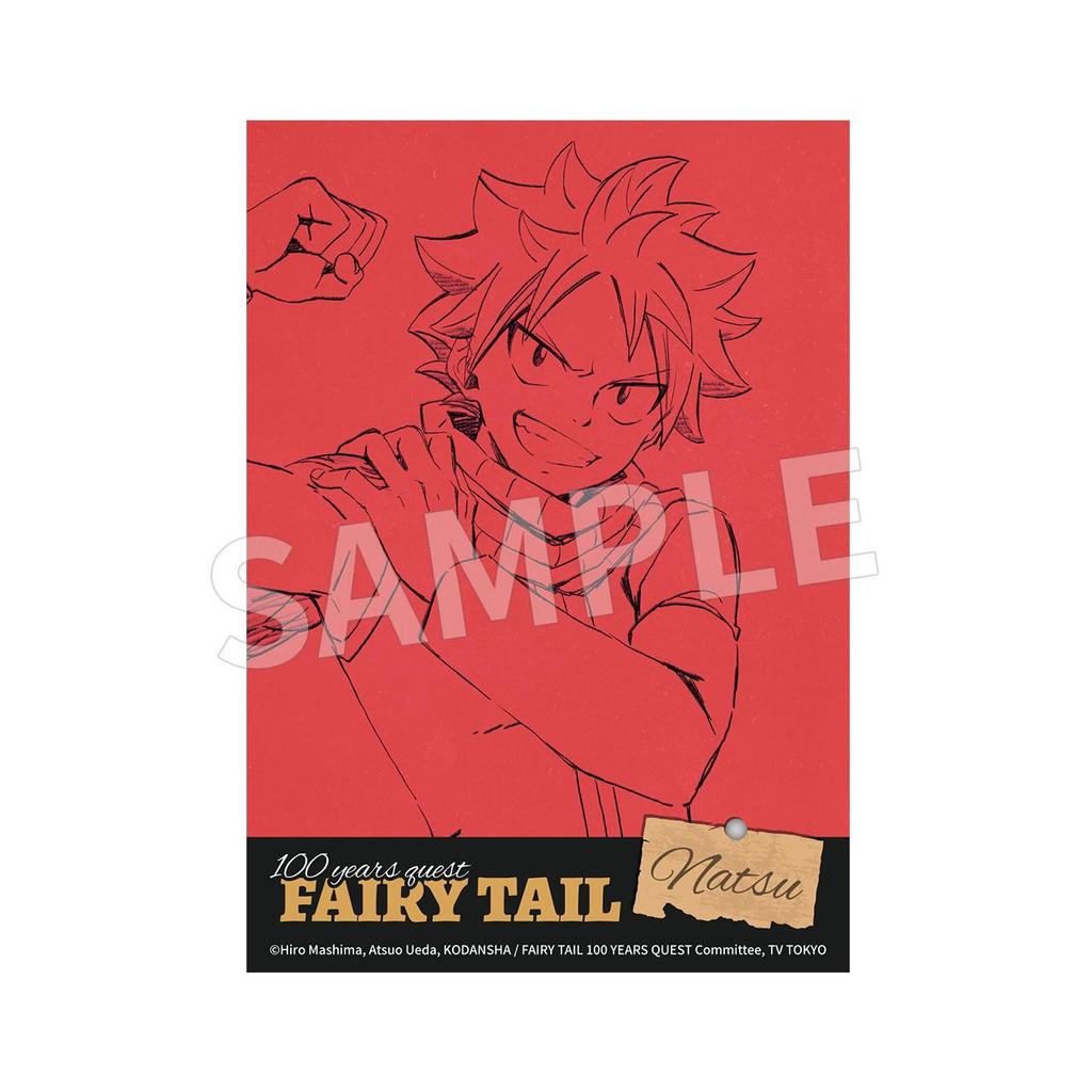 Genuine Fairy Tail 100 Year Quest Photo Card (8.5 x 12 cm) - Natsu, Lucy, Gray