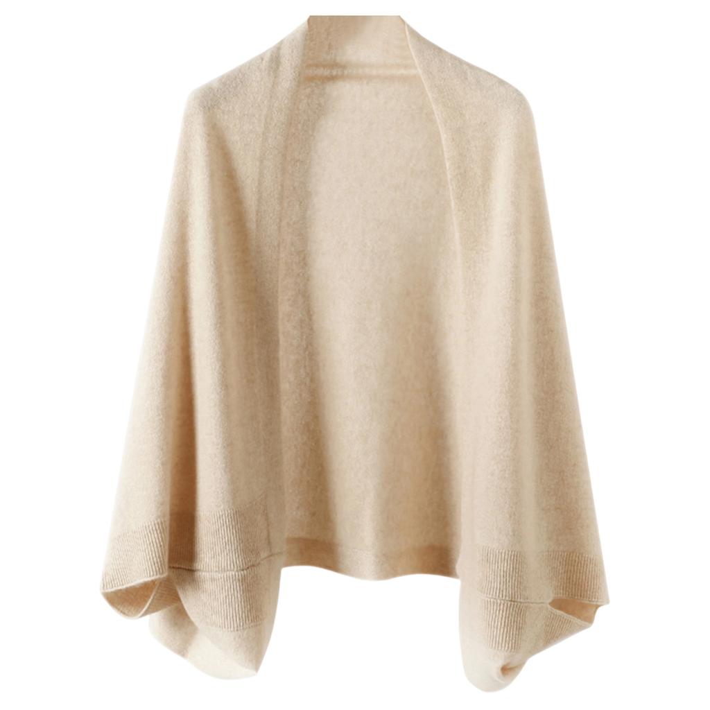 Ladies' Fashionable Cashmere Shawl Paired With Warm, Fashionable And Stylish High-end Knitted Cape -use Scarf