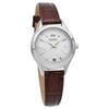 Seiko Solar Quartz Movement Genuine Leather Strap Watch Women's Watch White Dial SWFH115