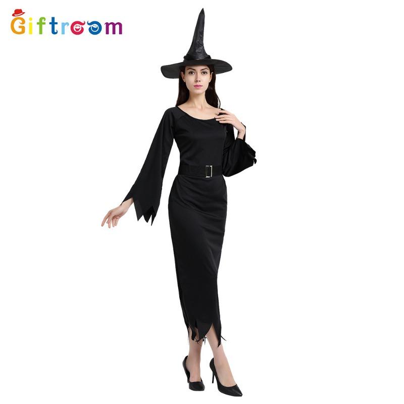 Halloween Character Parody Party Short Sleeve Sexy Black Witch Game Uniform Temptation Costume