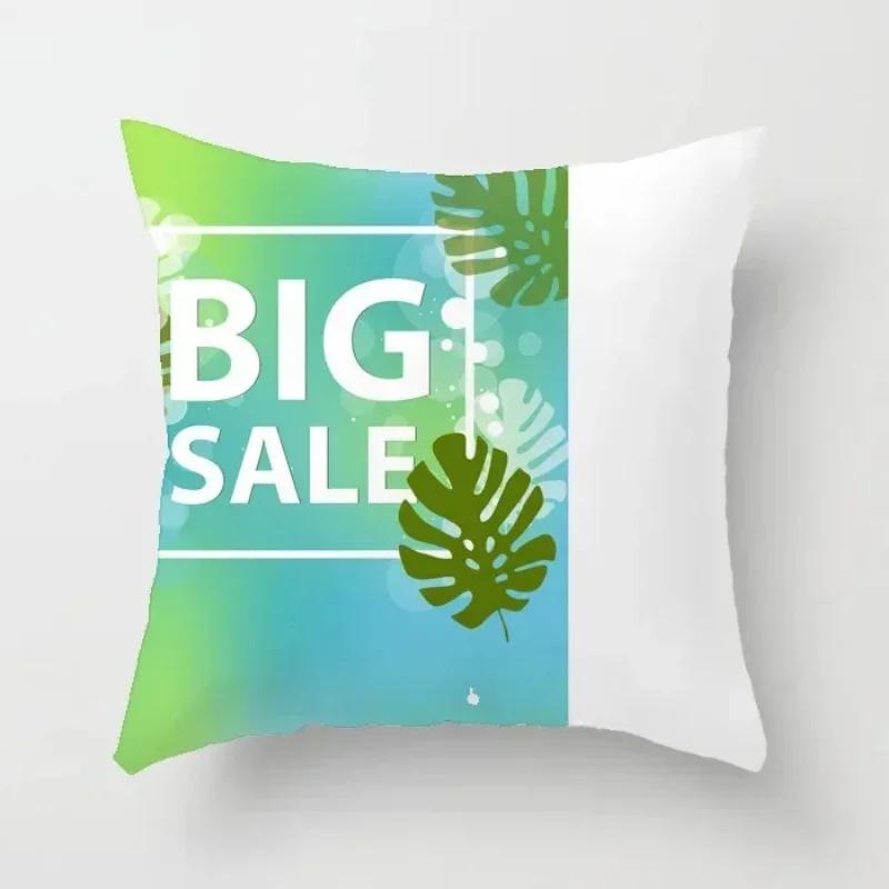 40/45/50cm Cactus Print Throw Pillow Cover Succulent Desert Plant Cushion Cover for Home Sofa Chair Pillow Cover