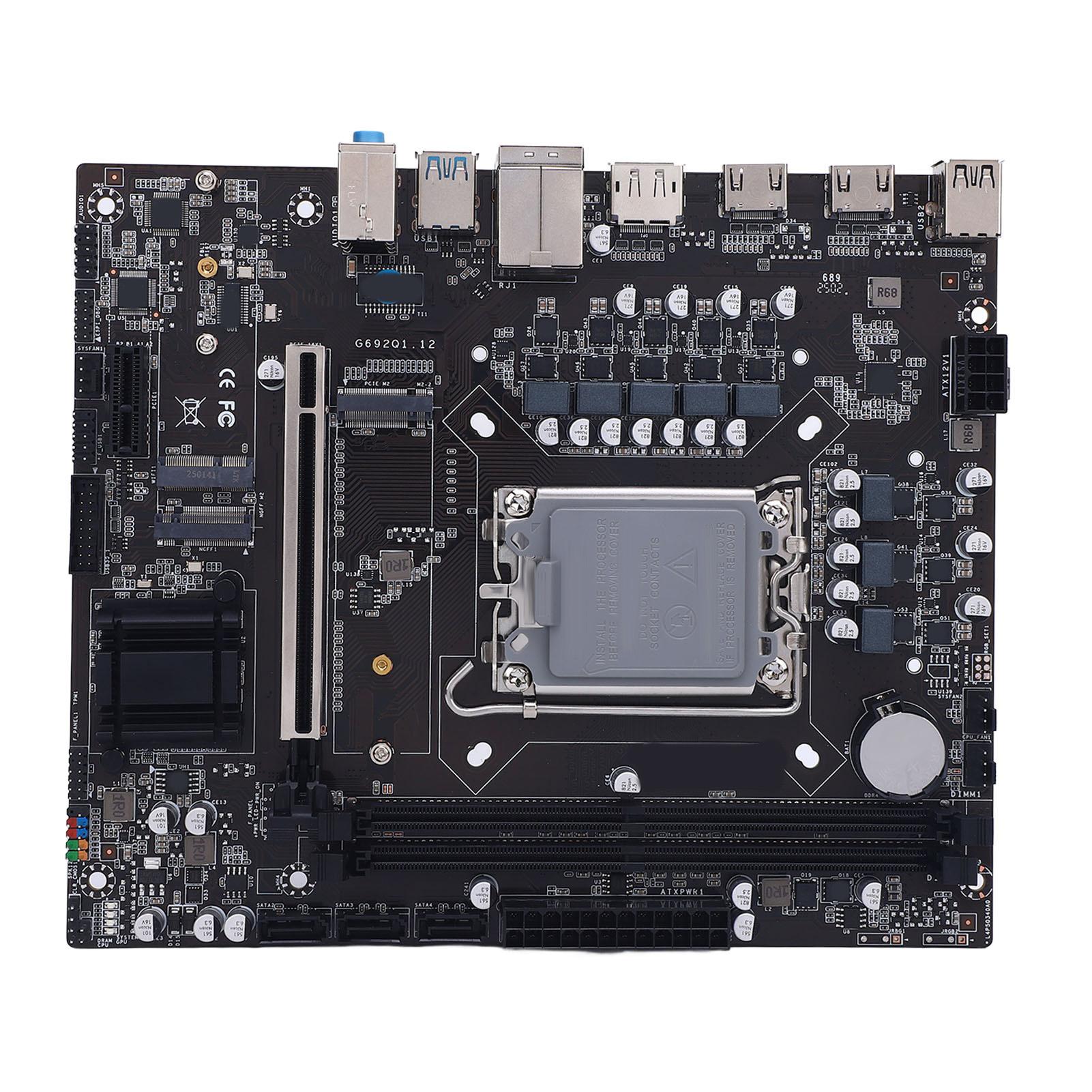 

H610 Gaming Motherboard Double Channel DDR4 M.2 Slot Serial ATA 3.0 6Gbs ATX Motherboard for LGA