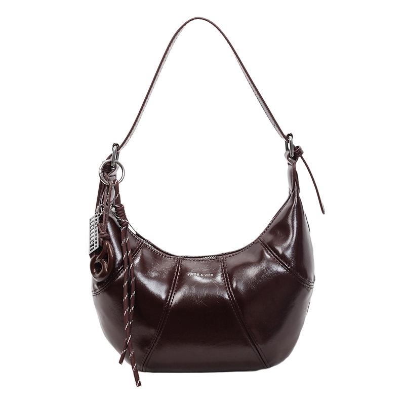 Autumn/Winter 2025 Minimalist Large Capacity Shoulder Bag - Casual Crossbody Dumpling Design