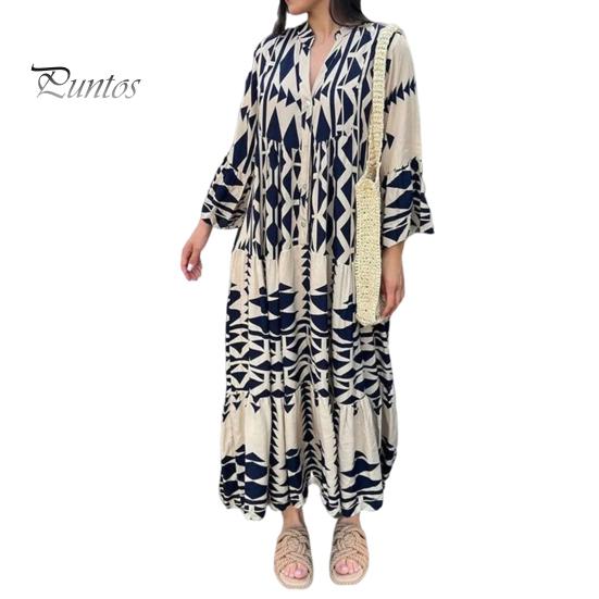 

Платье женское осенне-весеннего покроя с воротником-стойкой, с цветовым сочетанием, с принтом в стиле бохо, однобортное, плиссированное, в стиле пэчворк, А-силуэта, свободное макси-платье 2XL синий