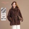 Qianbainian Women's Premium Faux Fur Winter Coat