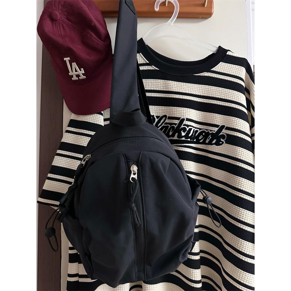 New fashion breast bag simple casual women's shoulder bag student outdoor trendy light messenger bag