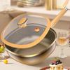 12-Zoll Titanlegierung Antihaft-Pfanne Kochpfannen Antihaft-Pfanne Mit Deckel Kochgeschirr Titanlegierung Küchenzubehör