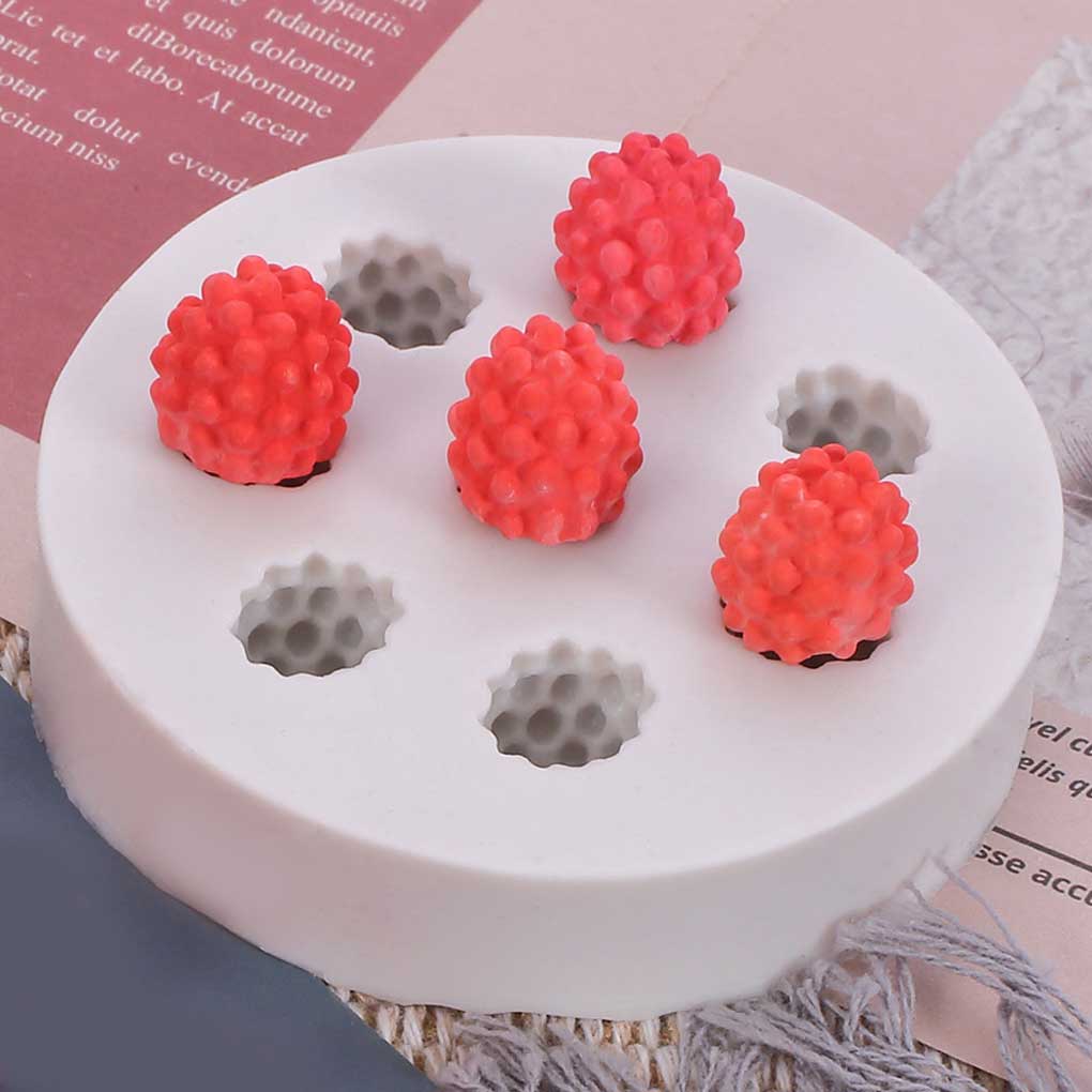 Silicone Fruit Shape 8 Grid Fondant Mold Non-stick Reusable Washable Bakery DIY Cake Mould Molding Tool Accessories
