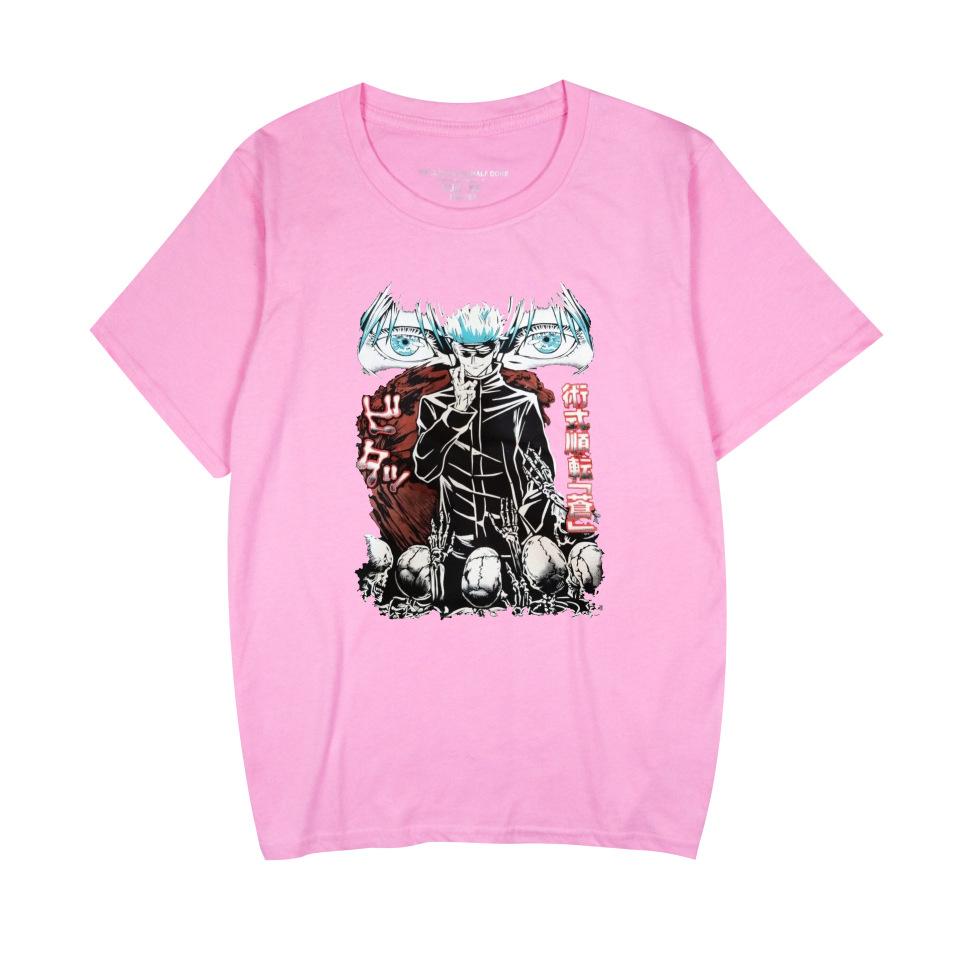 Jujutsu Kaisen Anime Print T Shirt for Men Fashion Clothing Short Sleeve O-neck Tops Oversized T-shirts