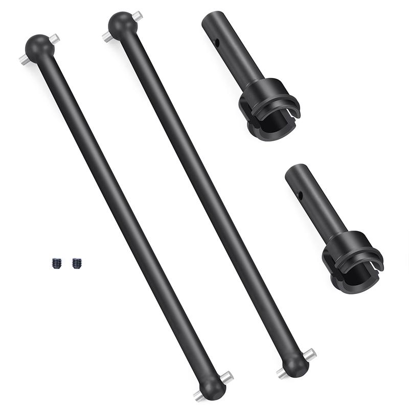 TRINOOD Steel Driveshaft Front Rear Center Universal CVD Dog Bone Diff Cup for 1/8 A-RRMA KRATON V4 V5 Buggy RC Car Parts