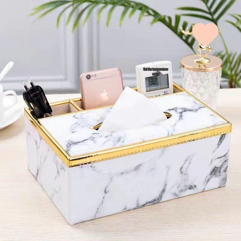 Multi-functional Tissue Box with Remote Control Storage for Living Room