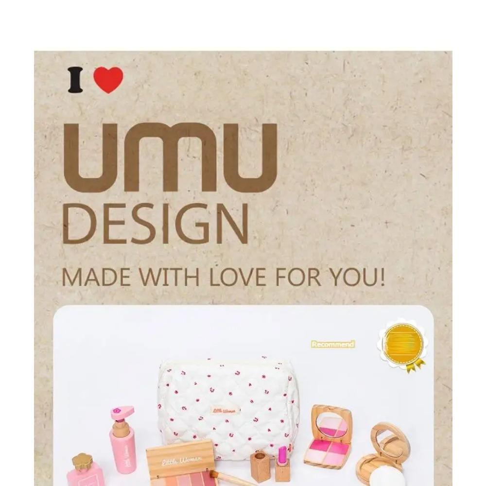 Wooden Pretend Play Makeup Toys Simulation Cosmetics Set Girls Play Hairdressing Simulation Make Up Preschool Toys