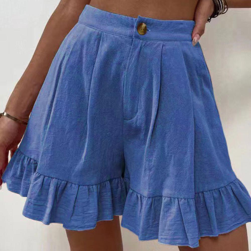 

Летняя верхняя одежда, повседневные широкие свободные шорты, женские шорты с высокой талией 2XL темно-синий