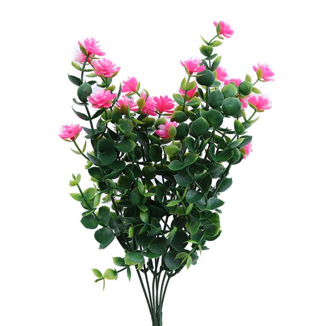 2Pcs Simulation Flower Artificial Milan Grain Plastic Flower Wedding Party Garden Home Decoration