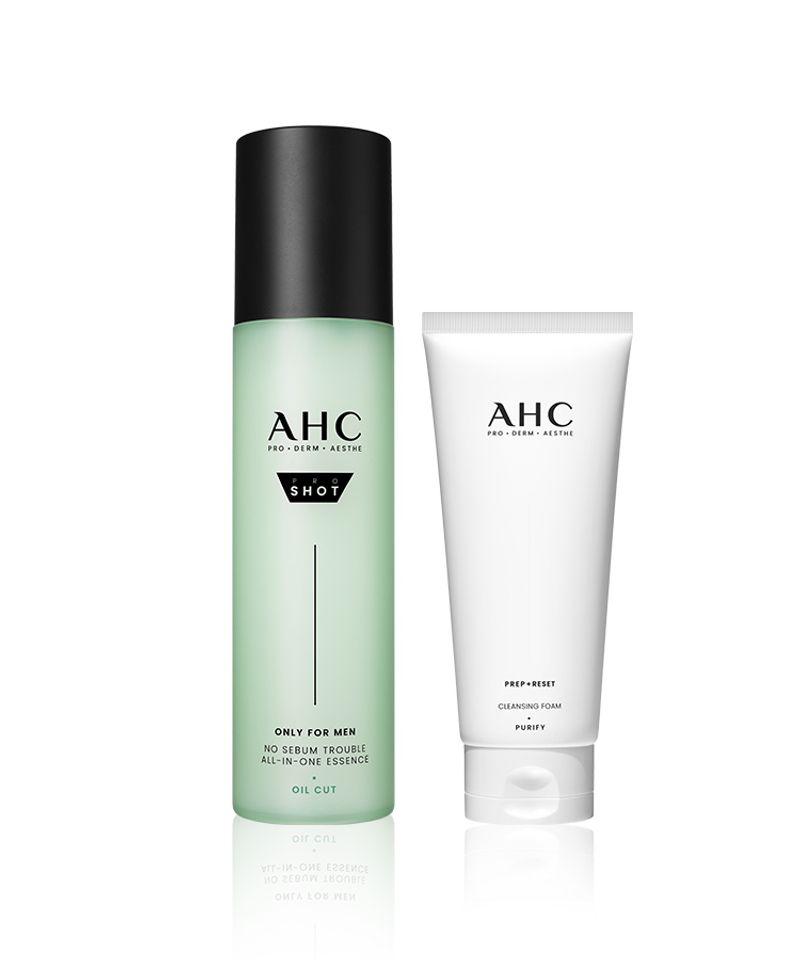 Pro Shot Only For Men No Sebum Trouble All-in-One Essence 200ml + Cleansing Foam 150ml