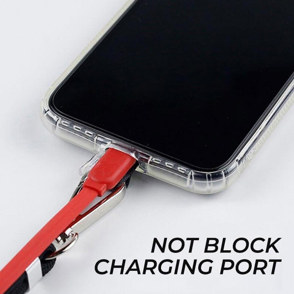 150cm Universal Adjustable Phone Lanyard Anti-lost Lanyard Strap Detachable Neck Cord Phone Safety Tether Keychain Chain Rope