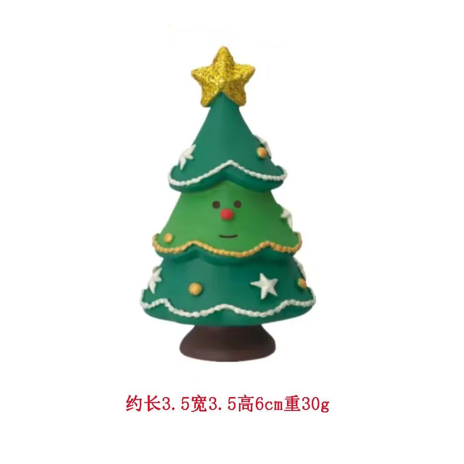 2025 Christmas Tree Santa Claus Cake Decoration Crafts Figurines Home Decor Christmas Ornaments Fairy Garden Accessories Gift