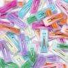 10Pcs Solid Color Hairpins BB Hair Clips Lovely Rectangle Girls Snap Clip Barrettes For Headwear Hair Style Wash Up Makeup Tools