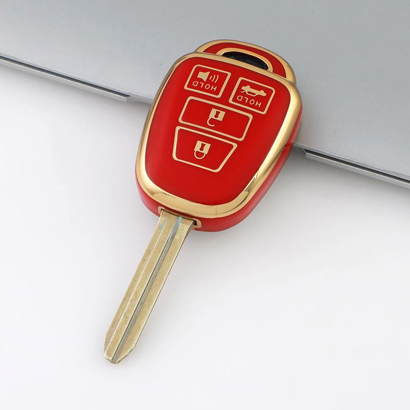 

2/3/4 Buttons TPU Car Key Cover Case for Toyota Camry Rav4 Corolla Tacoma Vios Prius C Highlander Anti-scratch Protective Case