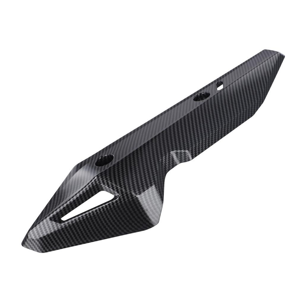 Upgrade Your For Click 150125 with This Black Carbon Fiber Exhaust Pipe Cover