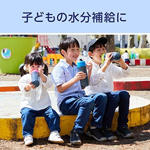 BRITA Portable Water Bottle, 600ml, Active Pink, with Two Micro-Disc Filters [Official Japanese Product]